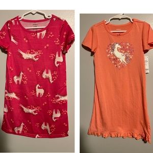 2 piece toddler Carter’s nightgowns size 4-5